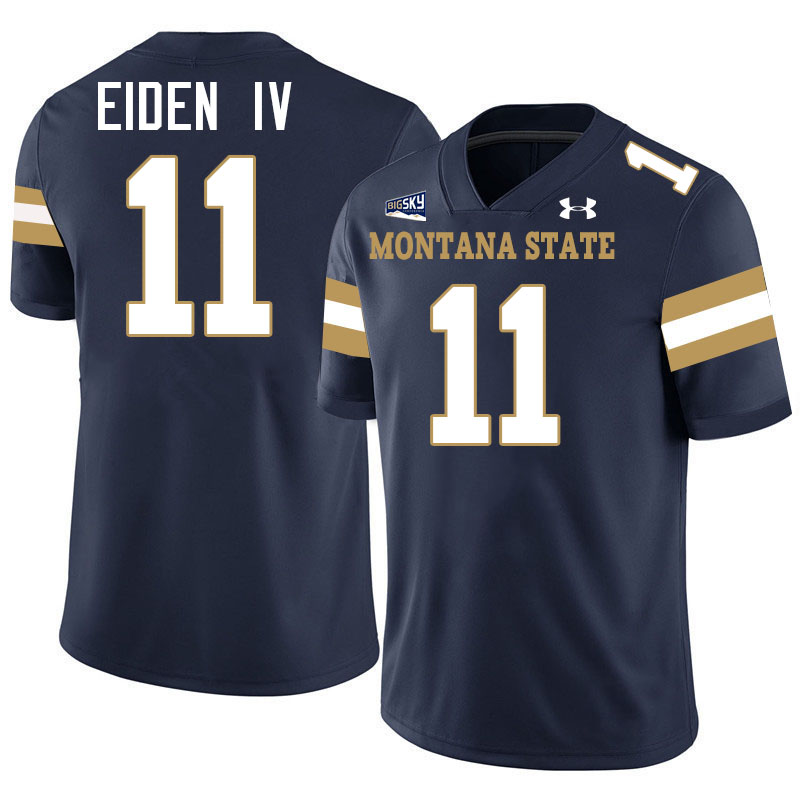 #11 Kenneth Eiden IV Montana State Bobcats Jerseys Football Uniforms Stitched-Navy